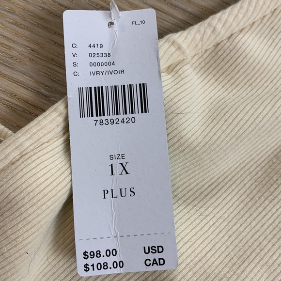 🥰NWT Anthropologie U-Neck Halter Ruched Dress (1X) - Picture 6 of 6